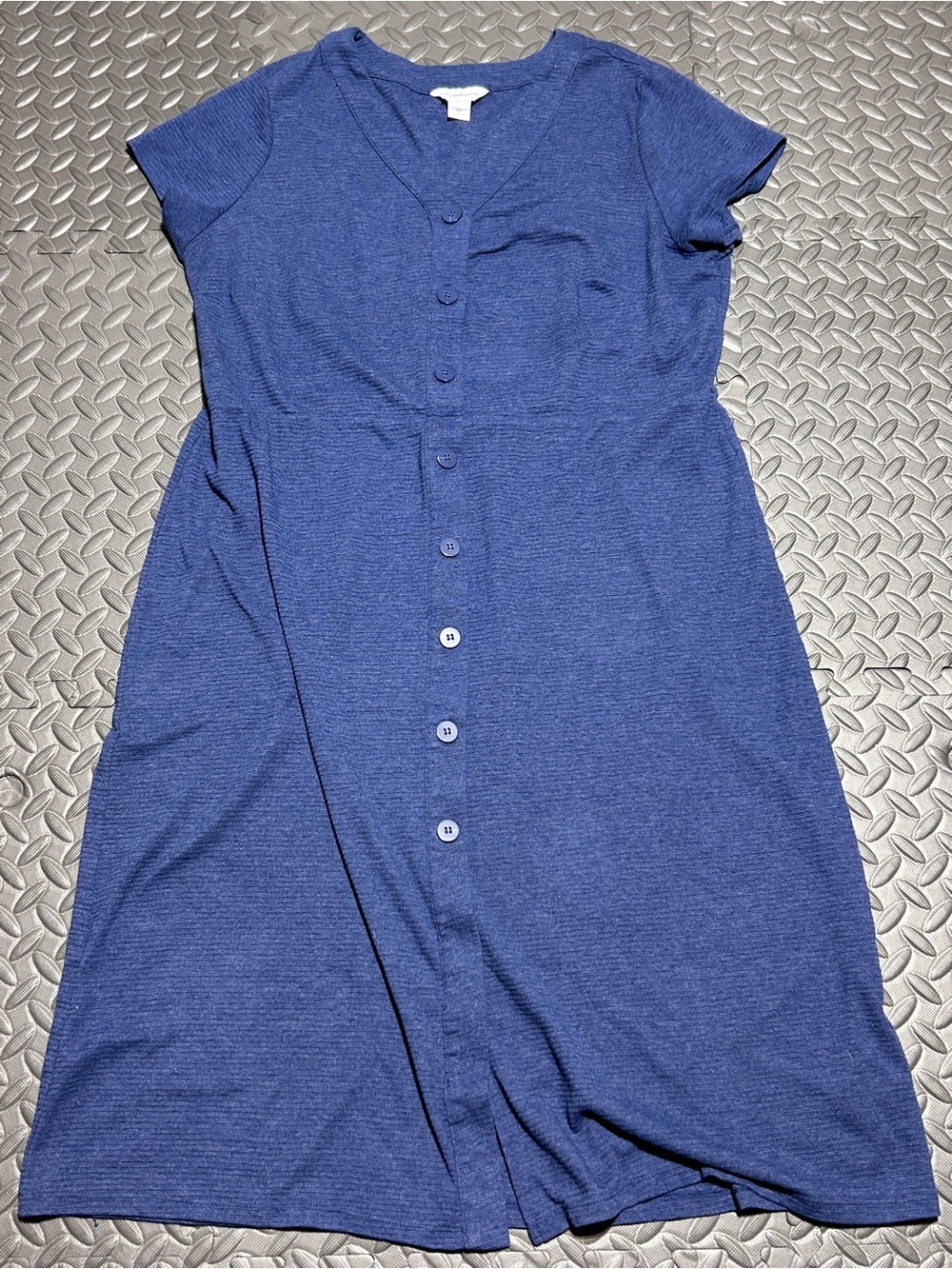 Liz Claiborne Navy Blue Button Dress
